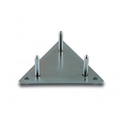 Base fija para torreta, zincada