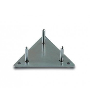 Base fija para torreta, zincada
