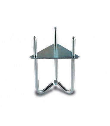 Base empotrable para torreta, zincada
