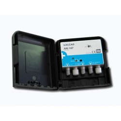  Amplificador de mástil 1 o 2 entradas, UHF+DAB  AM187