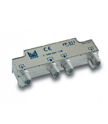Derivador blindado, no compensado, conector F, 2 salidas a 11 dB