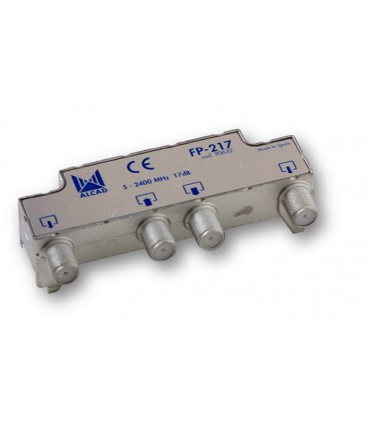 FP-217  Derivador blindado, no compensado, conector F, 2 salidas a 17 dB