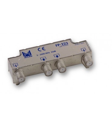 FP-223  Derivador blindado, no compensado, conector F, 2 salidas a 23 dB