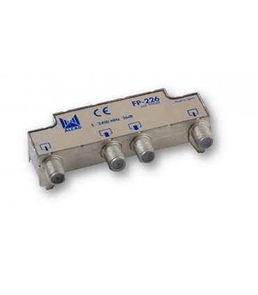 FP-226  Derivador blindado, no compensado, conector F, 2 salidas a 26 dB