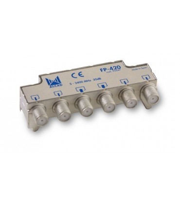 FP-420  Derivador blindado, no compensado, conector F, 4 salidas a 20 dB