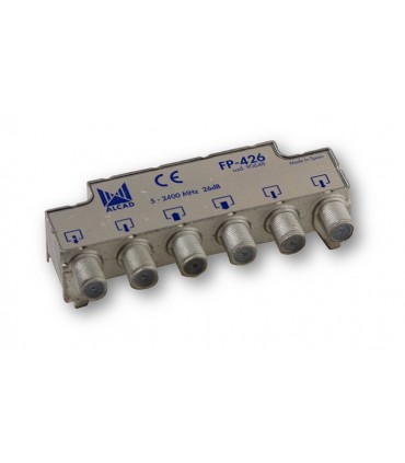 FP-426  Derivador blindado, no compensado, conector F, 4 salidas a 26 dB