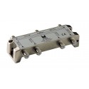 DI-602  Distribuidor blindado, conector F, 6 salidas con P.C. a 16 dB (2150 MHz)