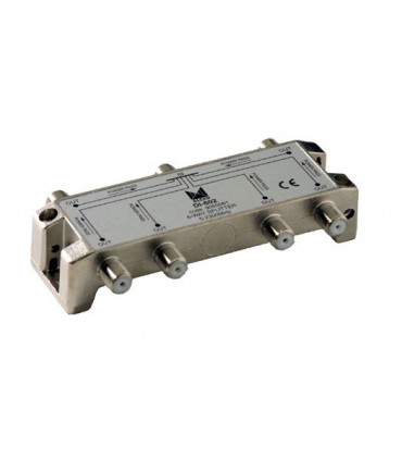 DI-602  Distribuidor blindado, conector F, 6 salidas con P.C. a 16 dB (2150 MHz)