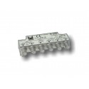FI-594  Distribuidor 5 salidas, de 10,5 dB (862 MHz), de 15 dB (2150 MHz), 5 a 2400 MHz, con P.C., blindado, con conector F