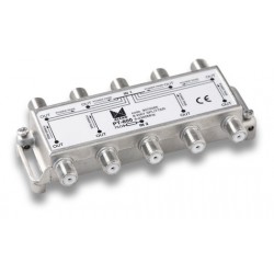 PT-800  Punto de acceso al usuario con distribuidor de 8 salidas a 18 dB con conector F