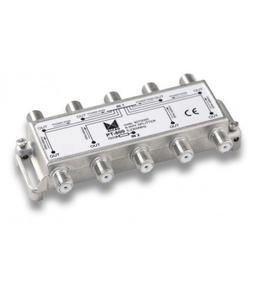 PT-800  Punto de acceso al usuario con distribuidor de 8 salidas a 18 dB con conector F