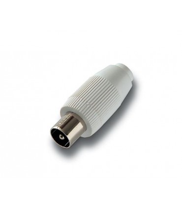 RM-095  Conector recto macho de 9,5 mm. Ø blindado