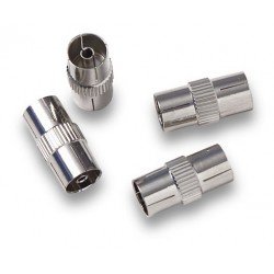EP-212  Adaptador IEC hembra a hembra Ø 9,52 mm