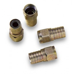 MC-104  Conector F macho para crimpar sobre coaxial Ø 7,0 mm