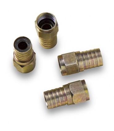 MC-104  Conector F macho para crimpar sobre coaxial Ø 7,0 mm