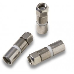 MC-204  Conector F macho para comprimir sobre coaxial RG-11 Ø 10,0 - 10,4 mm.