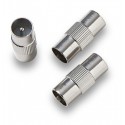 EP-313  Adaptador IEC macho a macho Ø 9,52mm