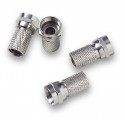 MC-302  Conector F macho para roscar sobre coaxial Ø 6,9 - 7,2 mm