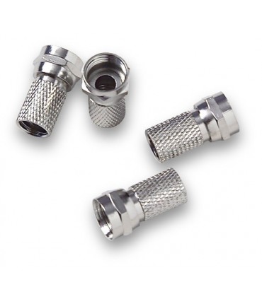 MC-302  Conector F macho para roscar sobre coaxial Ø 6,9 - 7,2 mm