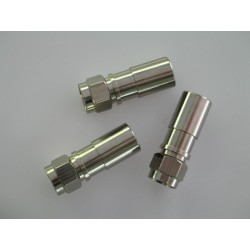 MC-304  Conector F macho para comprimir sobre coaxial ø 6,8 - 7,2 mm