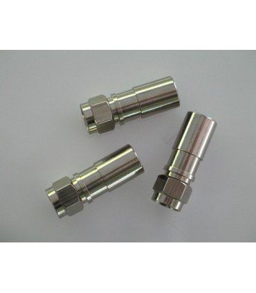 MC-304  Conector F macho para comprimir sobre coaxial ø 6,8 - 7,2 mm