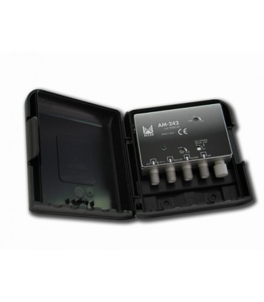 AM-242  Amplificador de mástil 2 entradas, UHF-DAB/FM