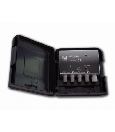 AM-246  Amplificador de mástil 2 entradas, UHF-DAB/FM