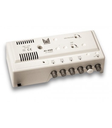 AI-400  Amplificador para interior 1 ent, 4 sal, UHF