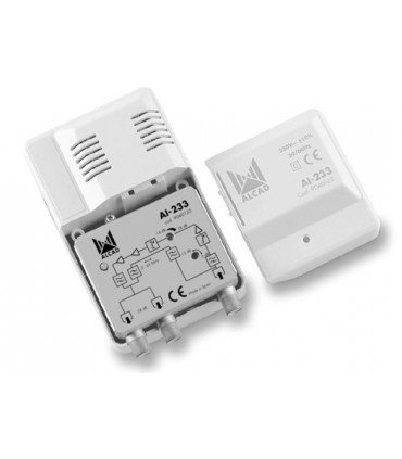 AI-233  Amplificador de interior CATV 2 salidas,