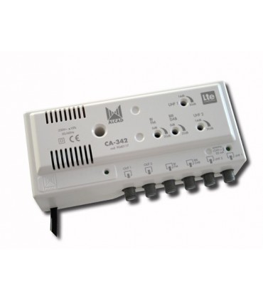 CA-342  Amplificador de cabecera 4 entradas, 2 salidas