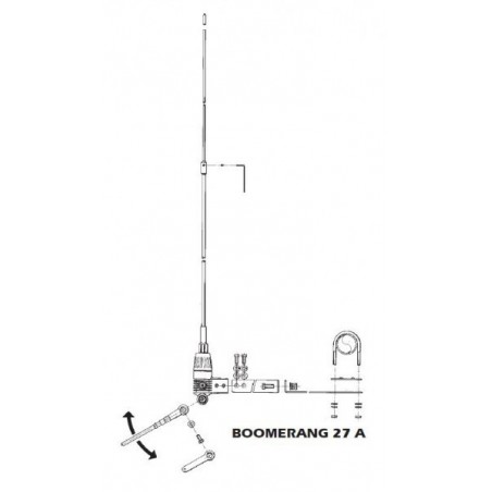 Antena balconera SIRIO BOOMERNAG 27 A