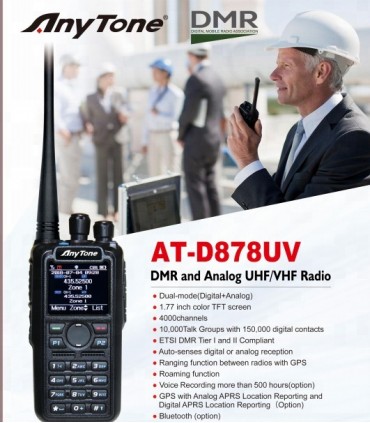 Anytone AT-D878UV DMR, APRS, BIBANDA, UHF/VHF 