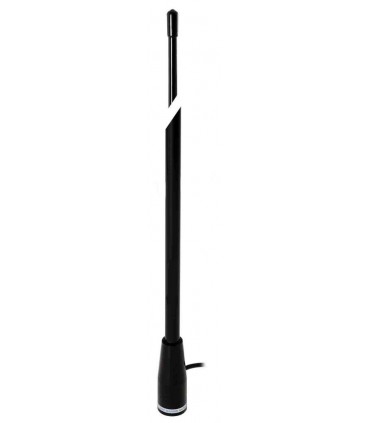 DX-KN-7BLACK - Antena naútica CB para cubierta con rótula o escuadra