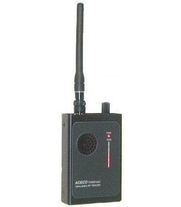 FC-6001 - Detector RF de emisiones de 1 MHz.-3 GHz, ajuste de sensibilidad, alarma sonora.