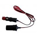 Cable de alimentación con conector de mechero HEMBRA